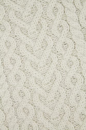 Aran Crafts Women's Knit Soft Heart Pattern Scarf (100% Super Soft Merino Wool)4