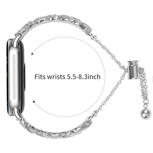 Correa metálica para Xiaomi Mi Band 10/9/8 mujer miniatura 6