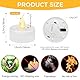 CNMTCCO 24 Stück LED Teelichter Kerzen, flammenlose Batterie Kerzen,helle flackernde Teelichter,lange Batterie 200+ Stunden für Weihnachten,Hochzeit,Party (Warm White)