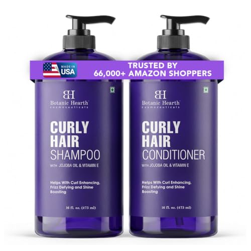 Botanic Hearth Curly Hair Shampoo And Conditioner Set - 16 Fl oz X 2