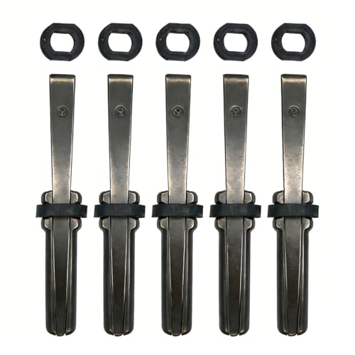 1-1/4 Inch x 10.5 Inch Heavy Rock Splitting Wedges Heavy Iron Chisel and Rock Separation Tools. Professional Tools for Splitting Giant Limestone and Granite(5 Pack)