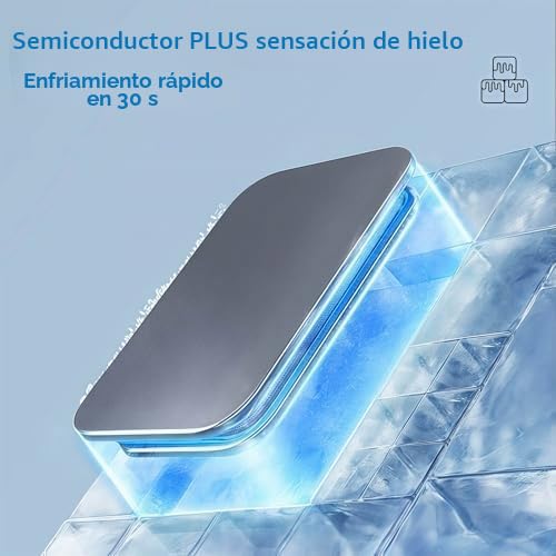 Enfriador de aire montado en pared con carga Qi, ventilador portátil para el hogar y la oficina, 3 velocidades de refrigeración silenciosa, fácil instalación sin perforación, diseño elegante para