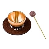 Campana tibetana portátil – Herramienta curativa para la relajación, juego de campanas para la meditación sonora, robusta Ciotoel para mini chakras | Yoga antiestrés autorregulación conciencia Home