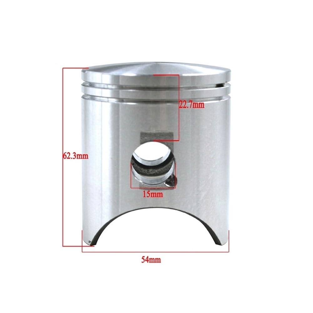 1 Set di Fasce Elastiche for pistone con alesaggio Standard da 54 mm, Adatte for NSR250 NSR250P1 P2 P3