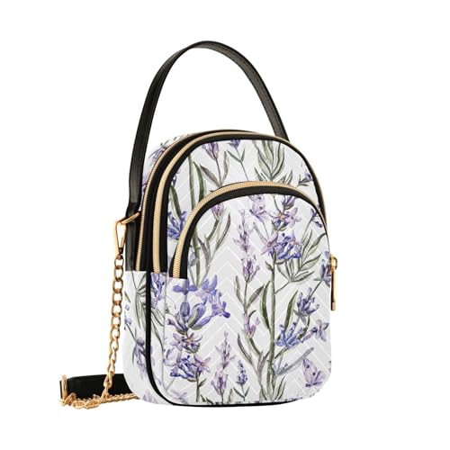 Sacoche femme légère contre encombrement sac à main lavande B3509
