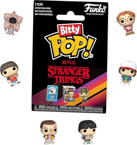 Funko Bitty Pop! Singles: ST SZN1-32 Pieces PDQ - LogoE una Mini Figura Misteriosa a Sorpresa - 0.9 Inch (2.2 Cm) - Stranger Things (TV) da Collezione - Ripiano Espositivo Impilabile Incluso
