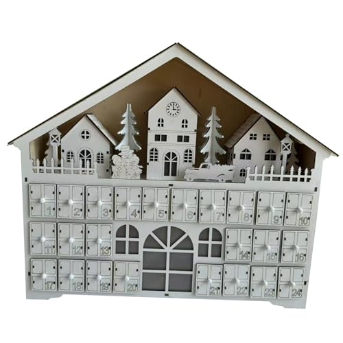 Calendrier de Noël en bois déco table durable salon