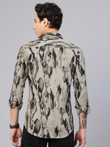 Image of Majestic Man Stylish Abstract Print Casual Shirt - Pure Cotton| Full Sleeve | Trendy & Comfortable