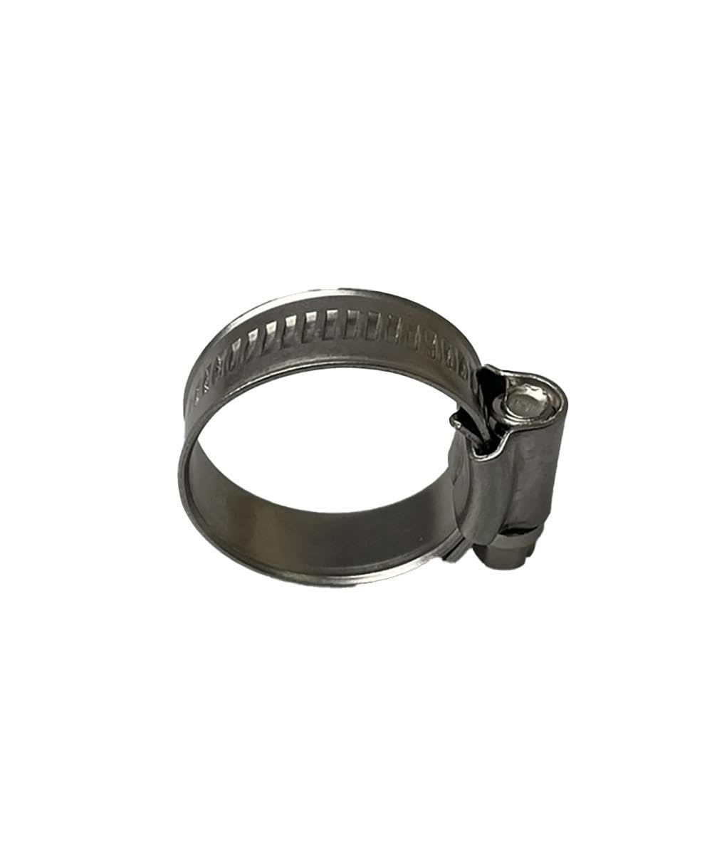 Stainless Steel British Type Hose Clamp 70-90mm x2, White - Image 3