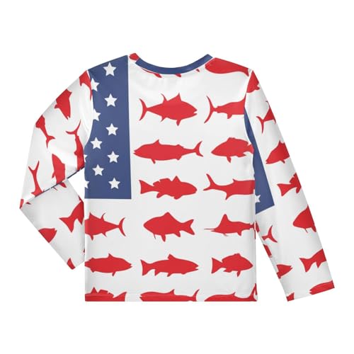Aflyko Festive Boys' Rash Guard Shirts Xmas UPF 50+ Sun Protection Swim Shirt 3-12T2