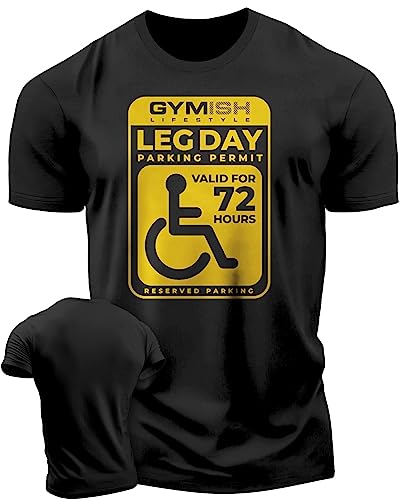 Leg Day Parking Permit Workout T-Shirt, Lifting Gym Shirt Air Freshener Funny Gift Set
