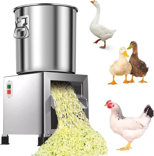 Image of AWAYDD 1800w Breeding Crusher, Poultry Feed Processor, Commercial Electric Food Chopper, for Farming with Blades Suitable for Chopping Vegetables and Fruits Such As Chicken, Duck, and Goose