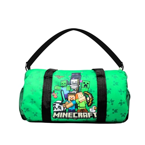 MINECRAFT Borsa Sportiva, Borsa da Palestra per Ragazzi, Borsa da Viaggio per Bambino, Accessori...