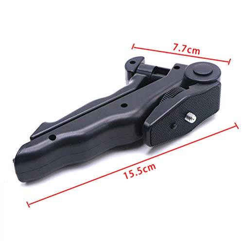 GFPR tragbares Handy-Stativ, Desktop Selfie Stand, Stativ 15,5 cm Falten Micro Single Action Kamera Stativ Schwarz – Bild 6