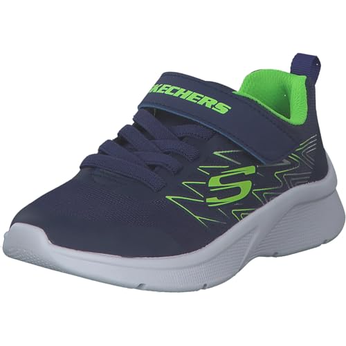 Skechers Jungen Microspec Texlor Sneaker, Navy Textile Lime...