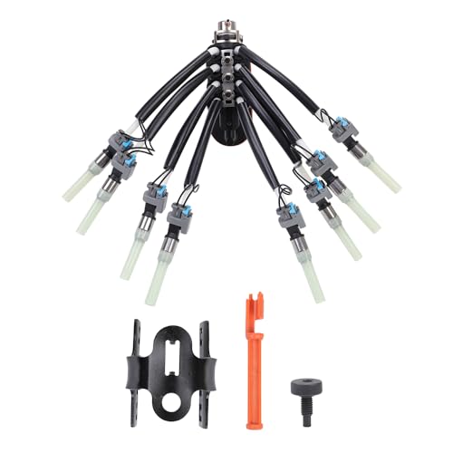 CAREONLINE FJ504 89060440 Fuel Spider Injector Injection 17115381 93441235 Fits for Che-vy Escalade C1500 Suburban Express 1500 K2500 P30 P3500 Savana G M-C Pickup K1500 Yukon Cadi-llac V8 5.0/5.7L