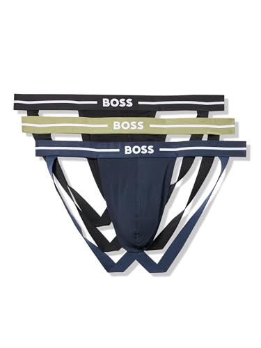 BOSS Men's 3 Pack Stretch Jockstrap