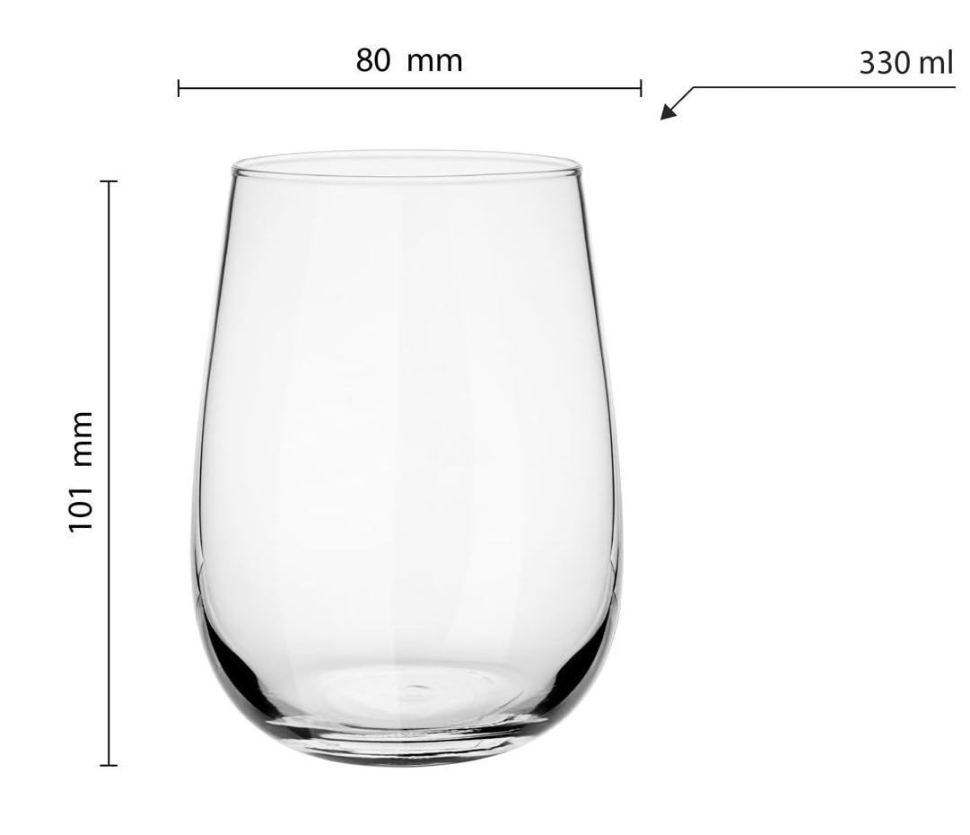 Glasmark Krosno Lot de 6 verres à bière 0,5 l pour bière, chope à bière