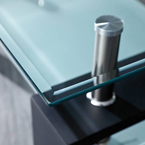 Links 50100045 Couchtisch Glas Wohnzimmertisch Wohnzimmer Tisch Beistelltisch schwarz Glas NEU - 9