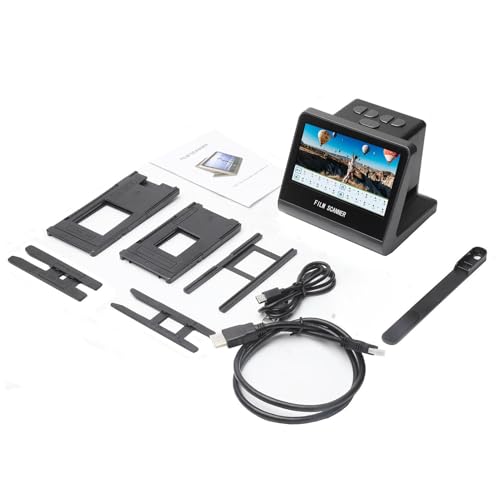 Film & Slide Scanner Digitizer with 5 Inch LCD Screen, 22MP & 16GB Memory, Converts 35mm/126/110/Super 8 Film & 135/126/110/50 Slides into JPEG Digital Photos