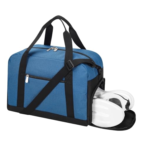Apenze Small Gym Bag with Shoe Compartment,14 inch Duffel Bag