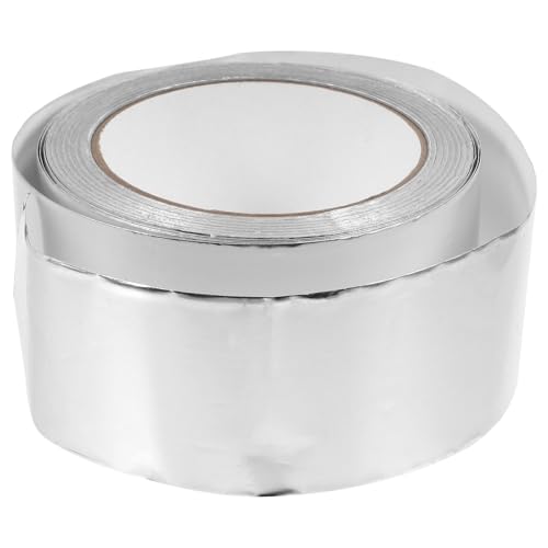 Veemoon Cinta Adhesiva de Aluminio Puro de 0,1 MM para Aislamiento Térmico y Sellado en Aplicaciones Hvac, 20 Metros y 50 MM de Ancho