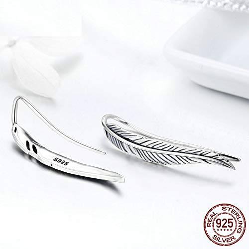 Boucles d'oreilles plume argent 925 : le cadeau vintage idéal