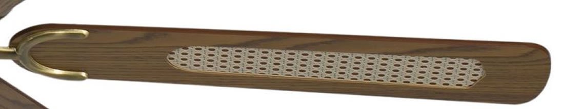 Pepeo Gmbh Ventilatore da Soffitto Potkuri Ottone, Antico / Quercia, 132 Cm