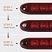 PerfecTech 11 LED Red Trailer Brake Tail Light, 2 Pack 16” LED Bar Stop Turn Signal Tail Lights Waterproof Brake Strip Red Light for Marine Boats Golf Cart Offroad Truck RV UTV ATV