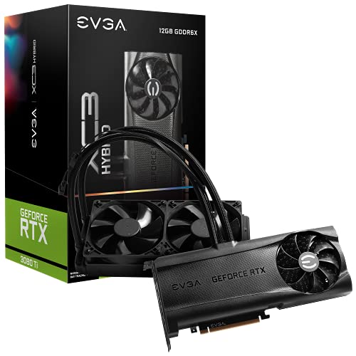EVGA GeForce RTX 3080 Ti XC3 ULTRA HYBRID GAMING, 12G-P5-3958-KR, 12GB GDDR6X, ARGB LED, Metal Backplate