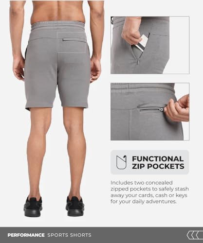 Image of TEGO Revive Shorts | Soft Stretch Recovery Shorts | Slim Fit | VAPArise Fabric | Training, Travel & Lounge Wear | Men's Gym Shorts