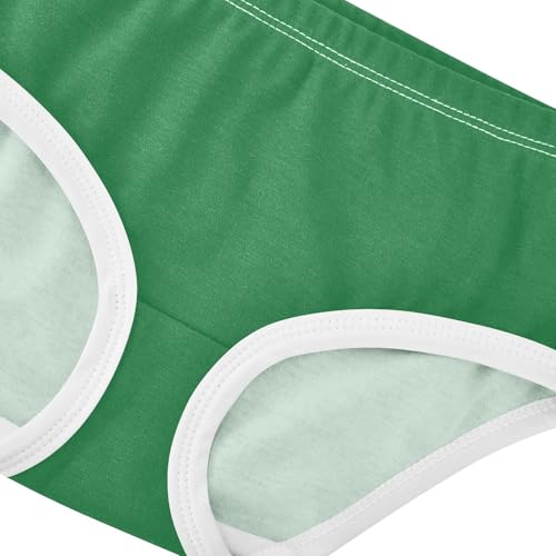 Joisal Viridian Green Little Girl Panties Girls Underwear Toddler Cotton Durable Kids Undies Briefs 2t4