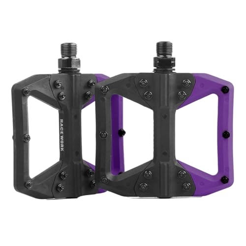 Pédales de vélo plates en nylon large antidérapantes pour VTT et cyclisme urbain