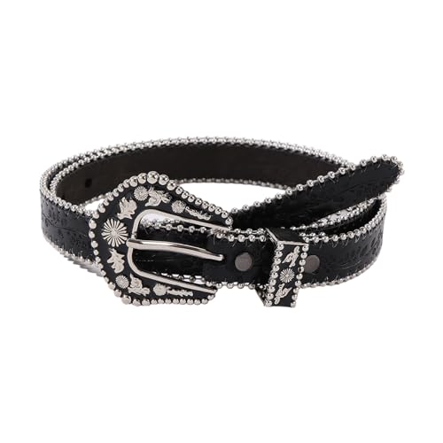 Womens Belts For Jeans Leathers Belt With Silver Buckle 1.3