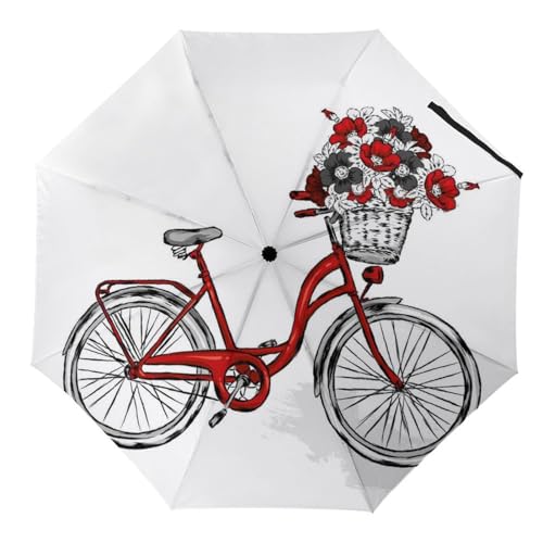 Parapluie pliant piano robuste et élégant avec ouverture automatique pour femme et homme