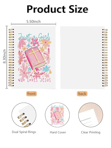 Journal chrétien pour femmes cahier à spirale notes et dévotion