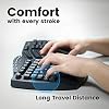 Perixx Periboard-612B Wireless Ergonomic Split Keyboard with Dual Mode 2.4G and Bluetooth Feature, Compatible with Windows 11 and Mac OS X System, Black, US English Layout