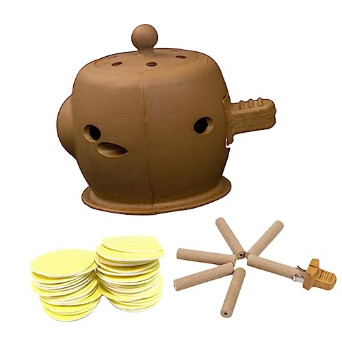 FOMIYES 3 Set Body Moxa Box Kit Moxa Sticks Burner Tube Moxibustion Massage Device for Home Physiotherapy