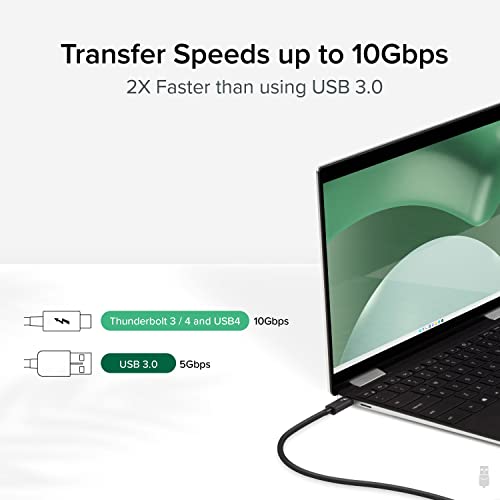 Plugable Windows Transfer Cable 6.6ft (2m), Thunderbolt 10Gbps, Bundled with Bravura Software for Windows PC to PC Migration - Image 3