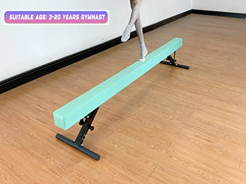 MARFULA Adjustable Balance Beam 8 ft Gymnastic Beam adjustable height for Kids and Teenage of all gymnastic levels, Gymnastic Training Beam Gymnastic Equipment for athlete Home and Gym Club Use