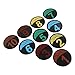 10 Pack Basketball Spot Marker, Colorful Anti Slip Numbered Spot Markers, 9.1in Round Flat Sports Training Markers, for Teaching & Training Marker Field
