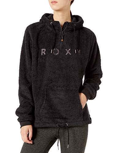 Roxy SNOW Women's Pluma Sherpa Fleece, true black, L