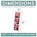 pbf PHOTO BOOTH FRAMES 2x6 Magnetic Picture Frames for Refrigerator | 2 x 6 Clear Magnetic Vinyl Frames for Photo Strips for Fridge (100-Pack)