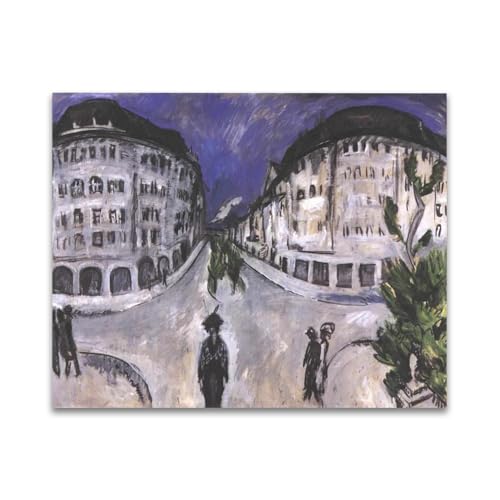 Toile Ludwig Kirchner Street at Stadtpark pour sublimer la décoration murale du salon