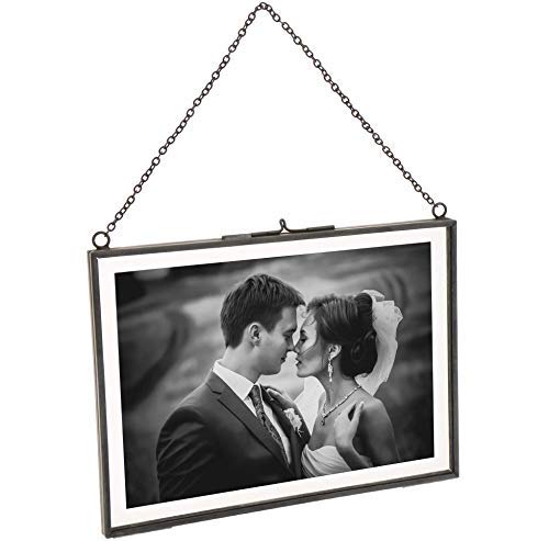 Cq acrylic 11 x 14 Picture Frames Made of Copper and High Definition Glass Display Pictures 8x10 or 11x14 for Wall mounting photo frame,Black,Pack of 1