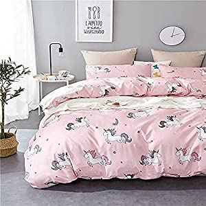 Magistic Super Soft Cartoon Print Microfiber Lightweight Reversible AC Dohar/Blanket (Unicorn Cartoon Print, Single Bed)