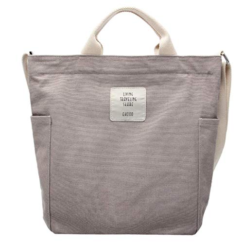 Sac tote bag en toile solide pour femme et homme sacoche besace polyvalente