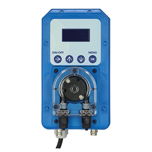 Dosificador automático programable regulador de PH. Bomba peristáltica con lectura y control de PH, y sonda de nivel del producto dosificado.