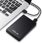 Ultra Disque dur externe portable Slim USB3.0 2.5" HDD Stockage compatible pour PC, Bureau, Ordinateur portable (500GB)