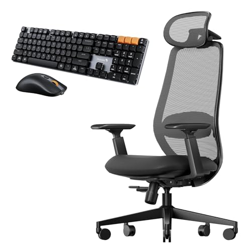 ProtoArc KM310 Mechanical Keyboard Mouse with EC200 Ergonomic Chair